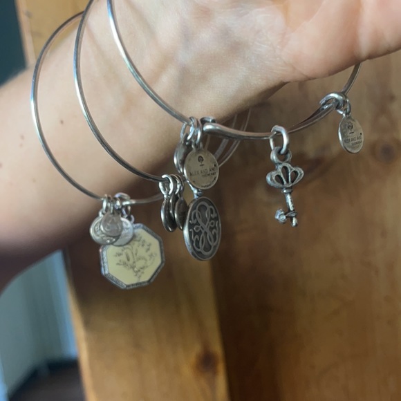 Set of 3 Alex & ani bracelets silver lock eternal - Picture 2 of 6